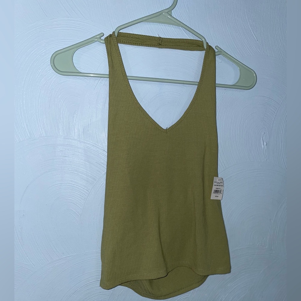 NWT Women’s Medium American Eagle Green Halter Tank Top